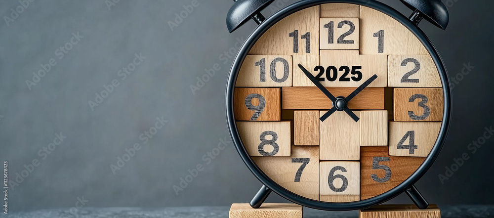 Block Flipping Clock Vintage Alarm Clock Flipping 2025 with Countdown and Motivation ...
