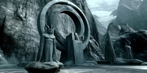 Wall Mural - scary halloween landscape