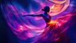 © Alienmarsh - Graceful ballerina in vibrant, flowing light dress.
