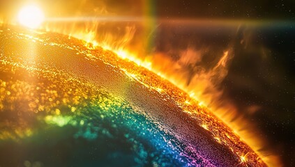 Wall Mural - solar flare