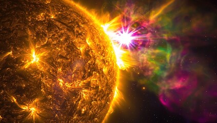 Wall Mural - solar flare