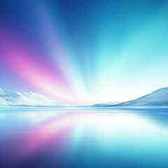 Wall Mural - Experience the stunning aurora borealis reflecting on a serene river, creating a breathtaking natural spectacle.