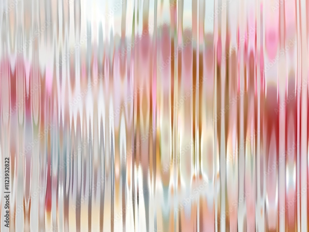 Reeded Glass. Colored Ribbed Background. Blue, Purple, Silver, Pink and ...