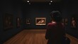 © velikiyzayats - Exploring Art: A Woman's Journey Through a Museum Exhibition