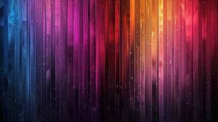 Wall Mural - A vibrant, starry sky rendered with a spectrum of colors.