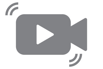 Wall Mural - video icon set. video camera icon vector. movie sign. cinema