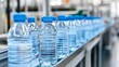 © aironamad - A Production Line of Bottled Water Ready for Distribution and Consumption