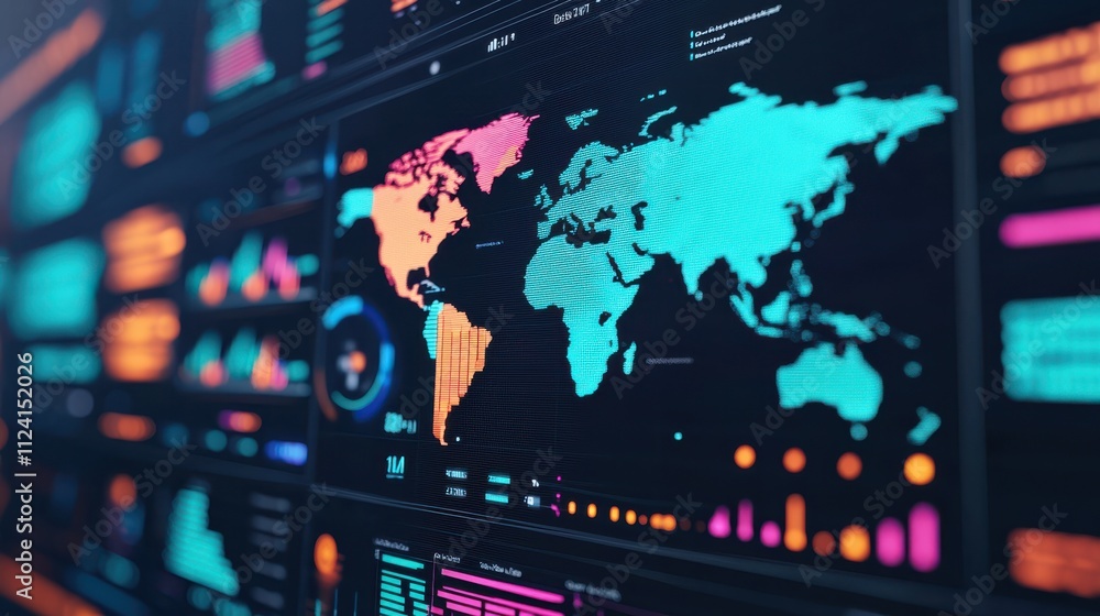 digital health dashboard displaying real time data visualizations ...