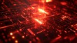 © Arifin Studio - Abstract red glowing circuit board.