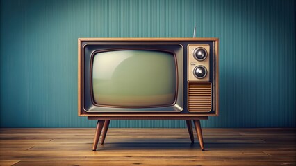 Retro television mock up isolated on background, vintage, TV, screen, mock up, technology, old, entertainment, nostalgia,isolated