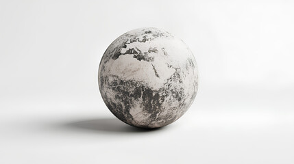 Wall Mural - digital globe on white background