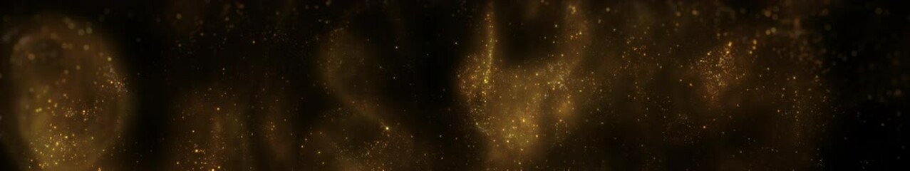 Golden Particle Fluid Motion Background Loop Widescreen 