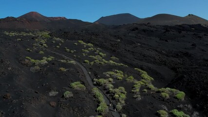 Wall Mural - Aerial drone view of the landscape of La Palma, Canary Islands, Spain