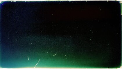 Wall Mural - abstract grainy film texture with gradient of deep green to black, featuring subtle scratches and li