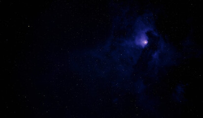 Wall Mural - space background with big nebula and stars.