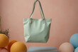 © kale.studio - A blank tote bag on a rustic pastels background