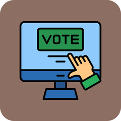 Wall Mural - Electronic Voting Icon