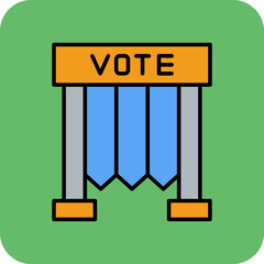 Wall Mural - Voting Booth Icon