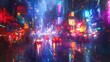 © Media Srock - Vibrant City Lights: Neon Allure in the Urban Jungle