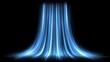 © Pippin - Cold air flow from conditione. Waterfall. Air light effect blue rays. Freezing wind waves air blowing effect. Abstract directional optical fiber neon lines on black Air cooling process, Background.