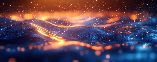 Futuristic Abstract Digital Background for Technology Communication Data Transmission AI Research Neural Networks