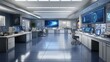 © apichat - Modern Control Room with High-Tech Screens and Equipment