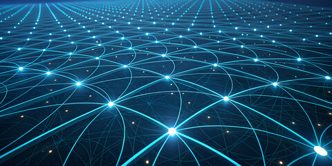 Glowing Network Connections background