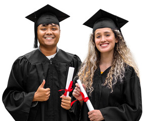 Graduating students png sticker, transparent background