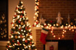 © AuraBloom - Bokeh-effect Christmas tree with twinkling lights