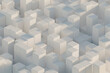 © Westend61 - Isometric geometric abstract rendering with white cubes.
