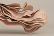 © Westend61 - 3D render of wooden panels flowing like fabric.