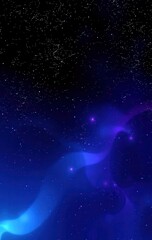 Wall Mural - Celestial Nebula With Scattered Stars Across The Cosmos