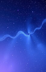 Wall Mural - Celestial Wave Across A Starry Night Sky
