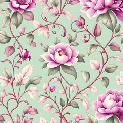 seamless pattern with flowers
