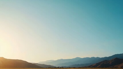 Fototapete - Gently rolling hills stretch across the horizon, illuminated by diffuse light, casting subtle shadows that enhance the tranquil landscape