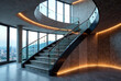 © SR PICS - Modern staircase Generative AI image