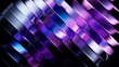© wacomka - 3D rendering, abstract minimalist purple background. Diagonal composition of waving metallic ribbons with a ripple effect. Iridescent foil divided into stripes. Trendy fashion wallpaper