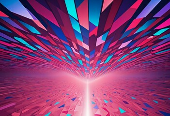 Wall Mural - vibrant geometry: a creative business structure, wall paper design