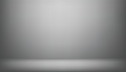 Poster - Abstract gray empty studio room. grey background. product showcase spotlight background. empty room interior. display product. gray room in the 3d