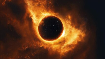 Wall Mural - solar eclipse creates breathtaking spectacle over the darkened sky