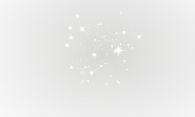 Wall Mural - white dust png, christmas dust glowing bokeh confetti light and glitter texture overlay for your des