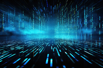 Fantastic IT Industry Particles in Digital World Background