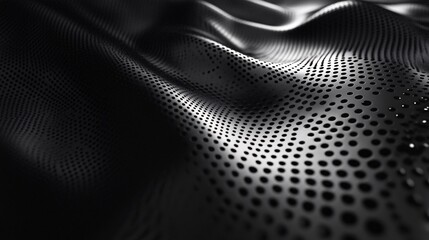 Aufkleber - Wavy perforated metal surface creating an abstract pattern