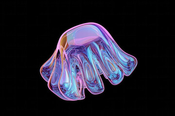 Aufkleber - a jellyfish in the dark