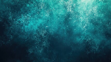 Wall Mural - A mesmerizing abstract texture of deep teal and aqua tones that evokes a sense of tranquility and depth.