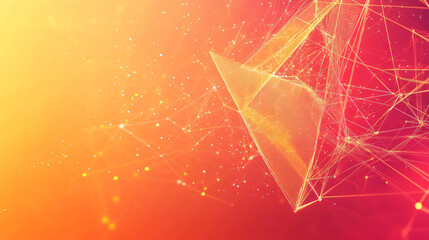 Modern technology concept design with interconnected lines and shapes, creating a futuristic and abstract background.