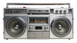 © Volodymyr - vintage boombox audio cassette recorder, transparent background