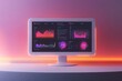 © Artlog Studio - Futuristic Data Analytics Display on Modern Desktop Computer