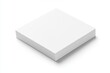 © gankevstock - Minimalistic white sticky note pad isolated on a clean white background