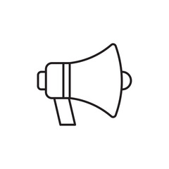 Naklejka na meble Megaphone icon Flat art in black and white isolated